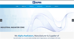 Desktop Screenshot of alpharadiators.com